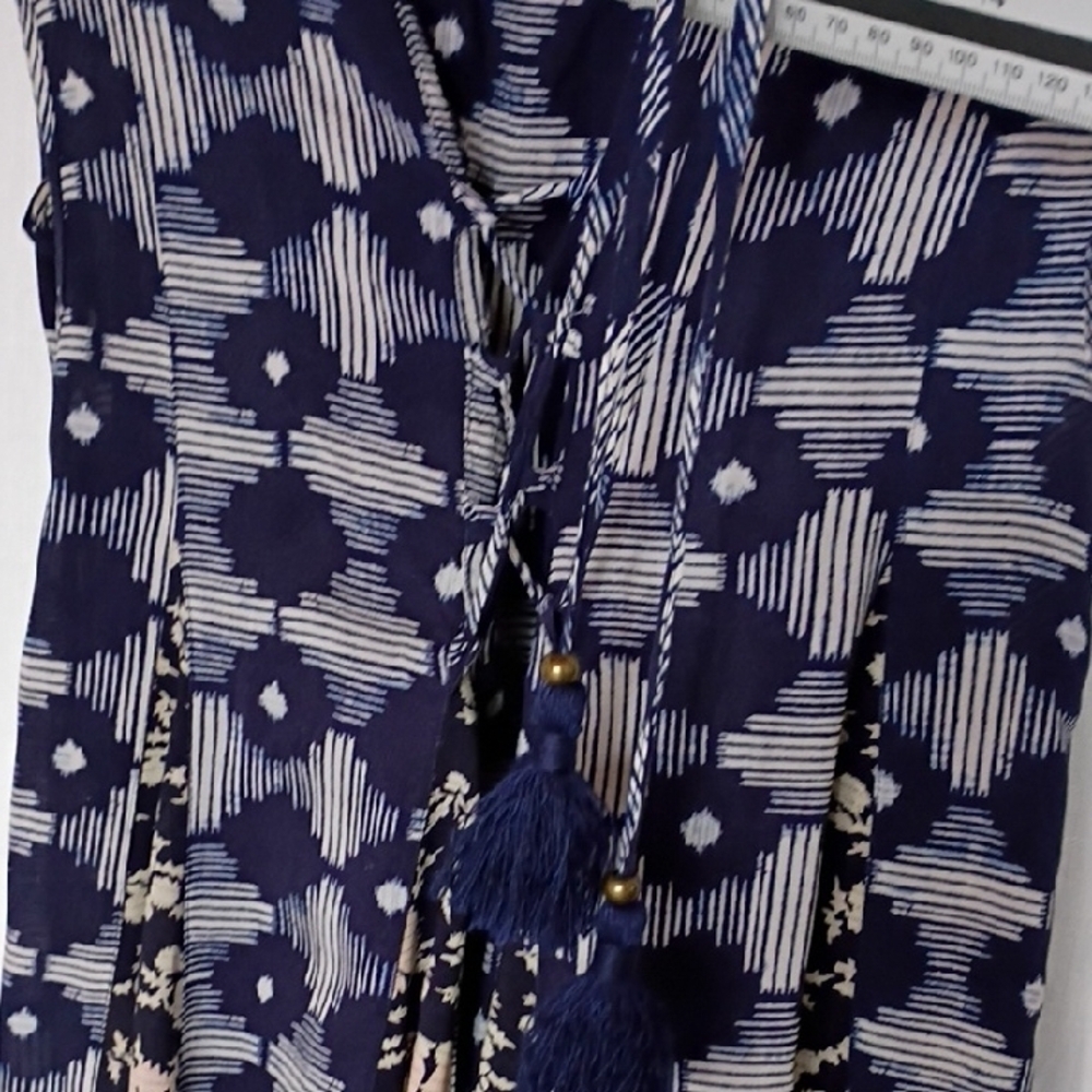 Anthropologie Maeve Geometric & Floral Women's Mini Dress Size XS - Picture 11 of 12